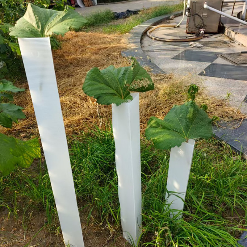 Anti Bite Korrugerad plast Sapling Tree Protection Tube